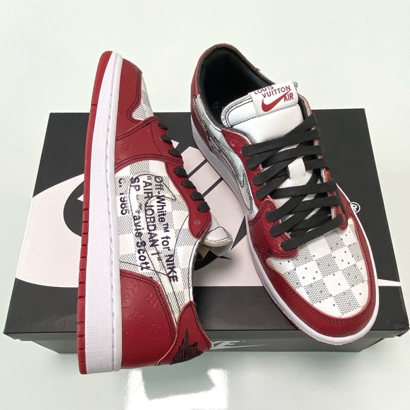 Nike Other - Air Jordan 1 Low x Travis Scott x LV OG “Chicago” -Checkered Men's Sneakers